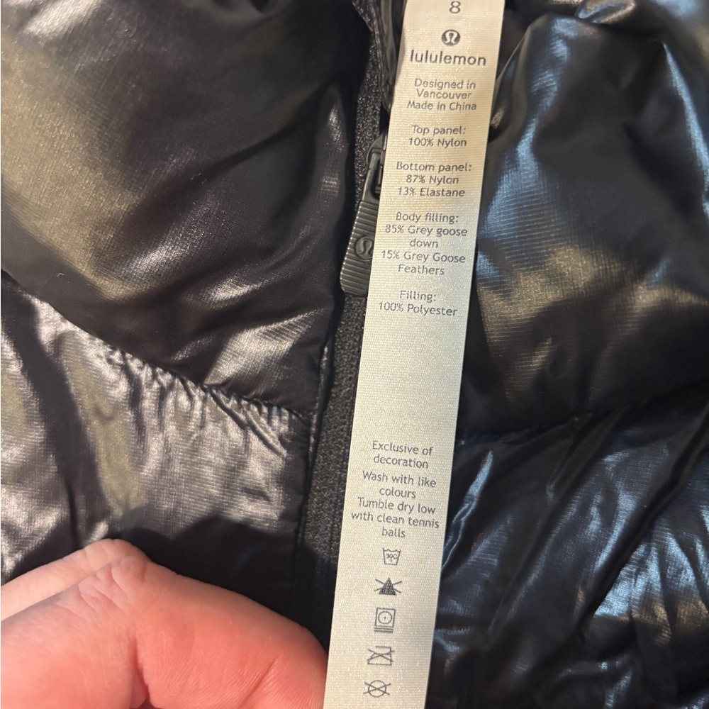 lululemon wunder puff athletica black goose light weight Puffer Jacket - Picture 11 of 14